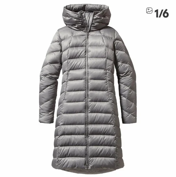 Patagonia Women's Gray Puffer Coat - Picture 1 of 13